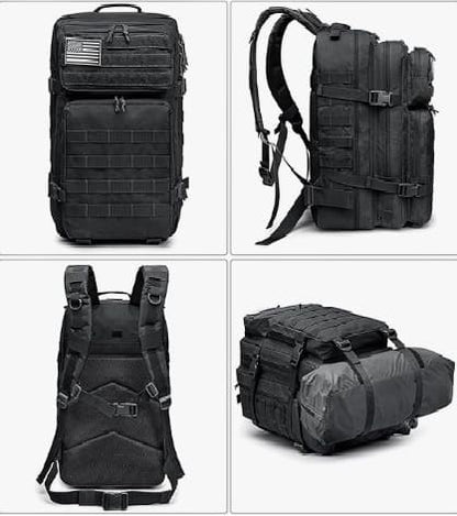 Mochila táctica de 40L, 3 días de supervivencia garantizado.
